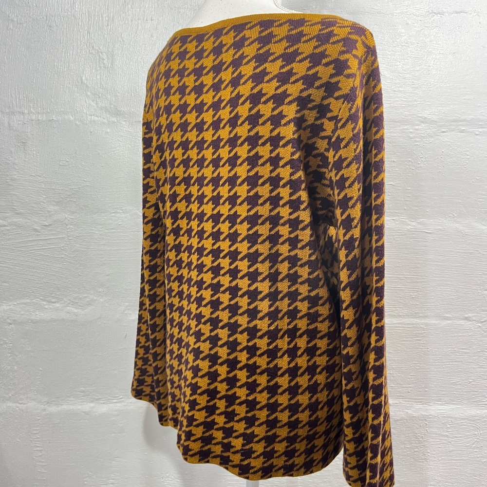ANN TAYLOR HOUNDSTOOTH SWEATER NEW WITH TAG (365) - Picture 5 of 16